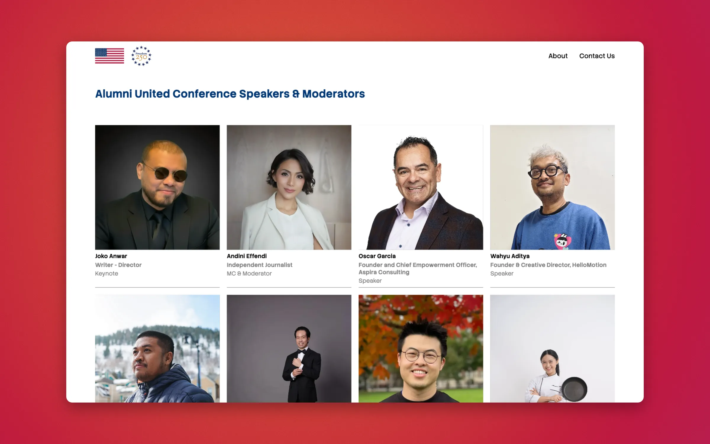 Speakers and moderators