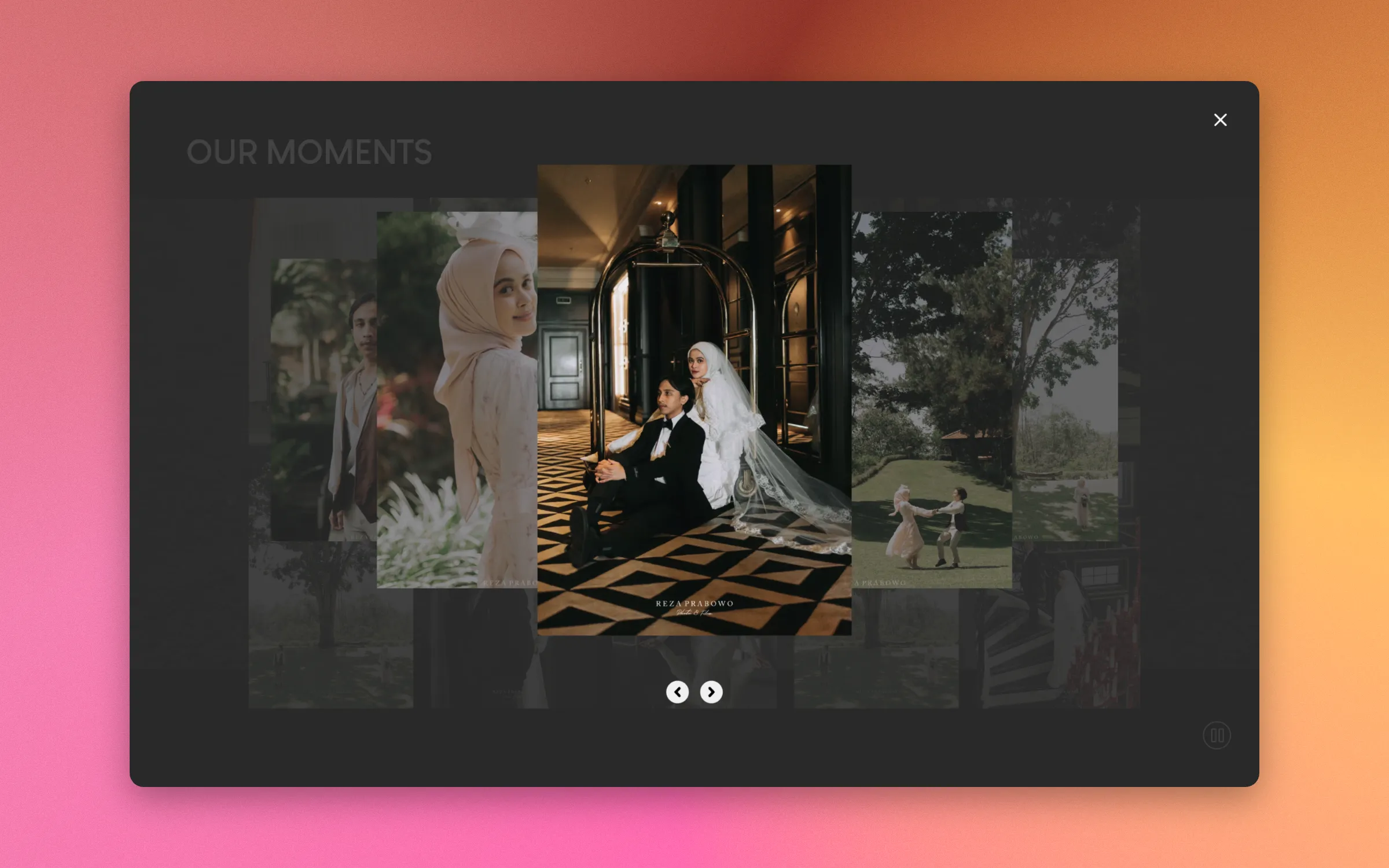 Gallery: the couple's moments