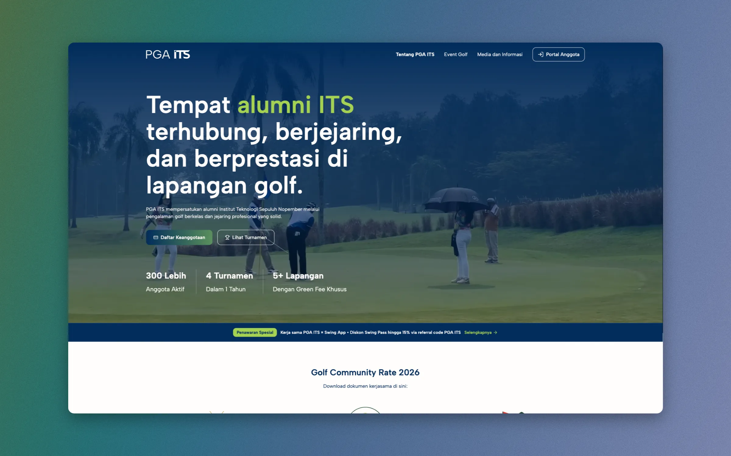 PGA ITS: public landing page